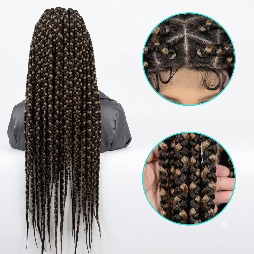 Georgeous braided wig 32 inches for everyday wear several colours