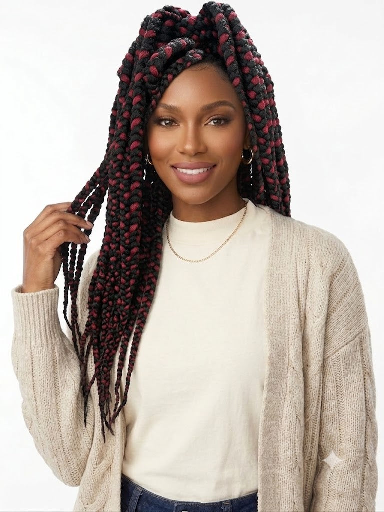 Georgeous braided wig 32 inches for everyday wear several colours